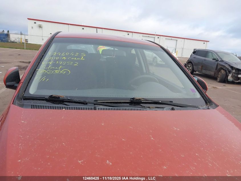 2010 Hyundai Accent L VIN: KMHCN3BC4AU173582 Lot: 12460425