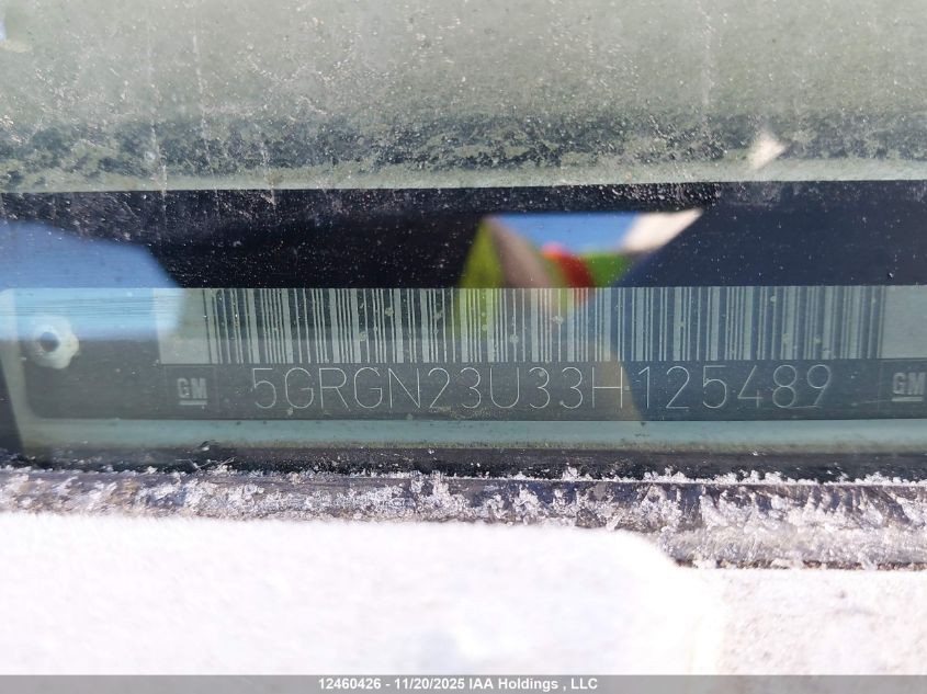2003 Hummer H2 VIN: 5GRGN23U33H125489 Lot: 12460426
