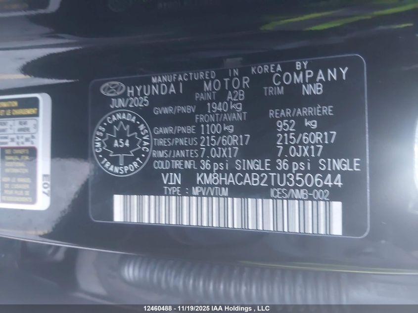 KM8HACAB2TU350644 2026 HYUNDAI KONA photo no. 9