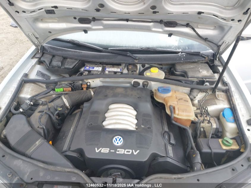 2000 Volkswagen Passat Glx VIN: WVWDD23B6YE388803 Lot: 12460532