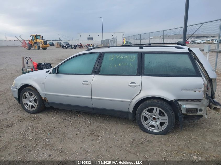 2000 Volkswagen Passat Glx VIN: WVWDD23B6YE388803 Lot: 12460532