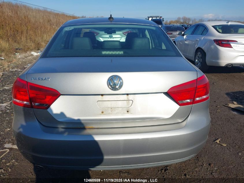 2012 Volkswagen Passat Se VIN: 1VWBH7A33CC061278 Lot: 12460559