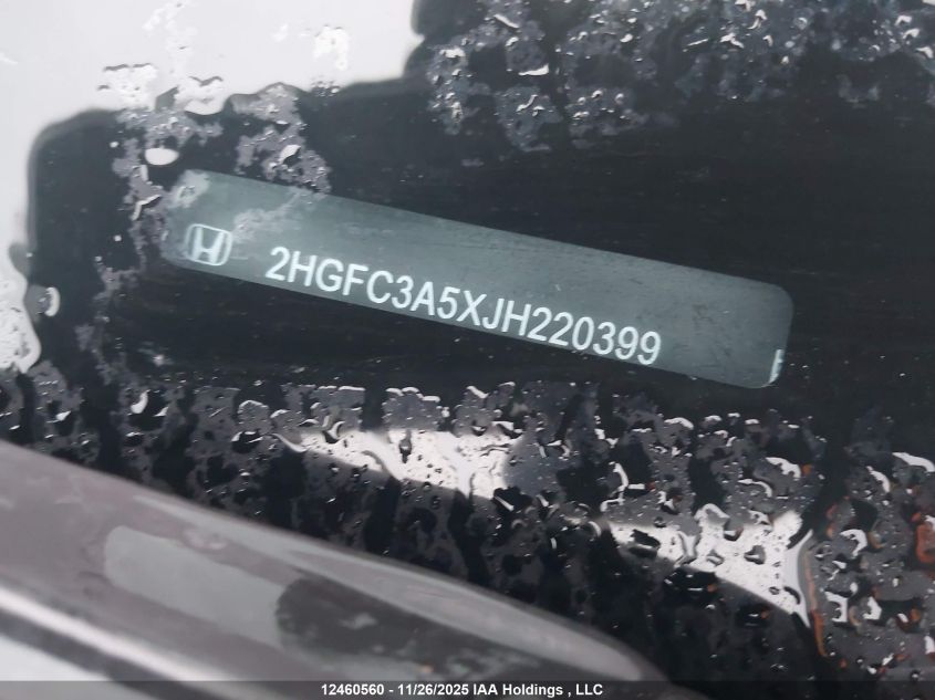 2018 Honda Civic Si Si VIN: 2HGFC3A5XJH220399 Lot: 12460560