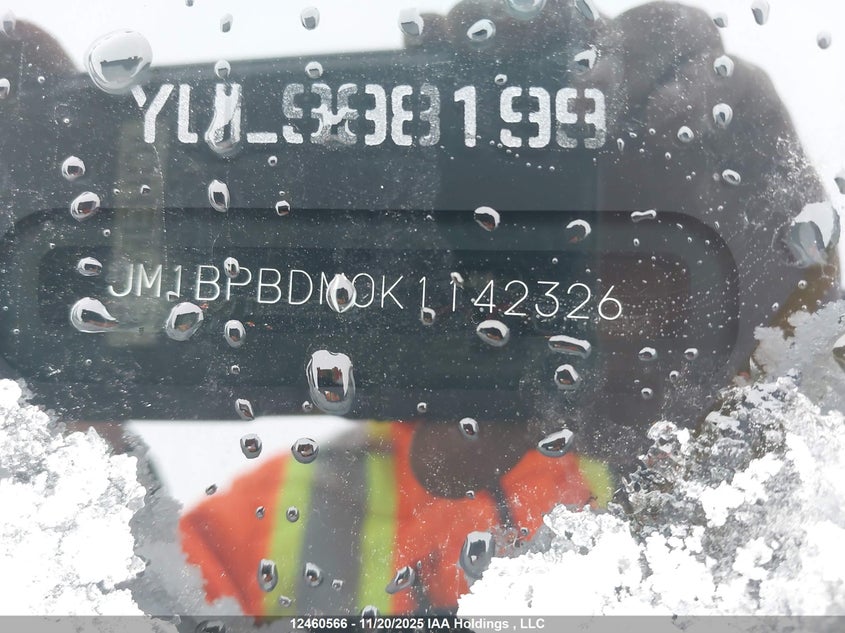 2019 Mazda Mazda3 Gt VIN: JM1BPBDM0K1142326 Lot: 12460566