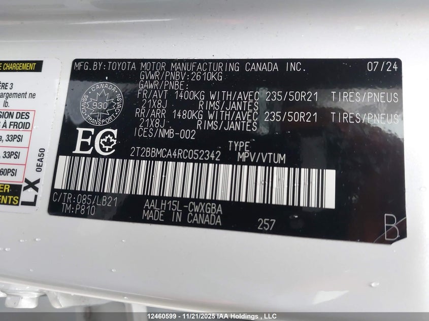 2T2BBMCA4RC052342 2024 LEXUS RX photo no. 9