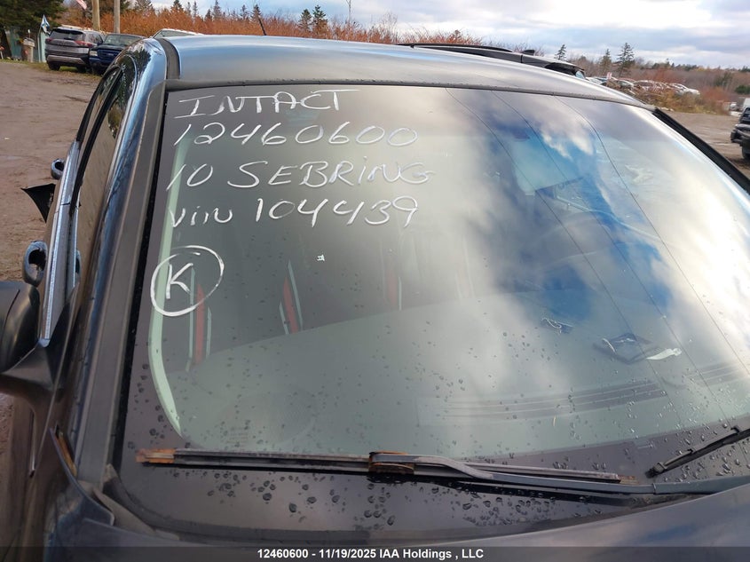 2010 Chrysler Sebring Touring VIN: 1C3CC4FB6AN104439 Lot: 12460600