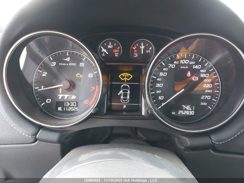 2011 Audi Tts Premium VIN: TRUB1AFK6B1002018 Lot: 12460603