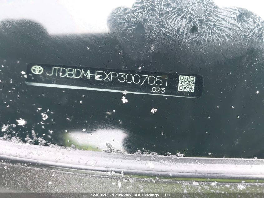 2023 Toyota Corolla Hybrid VIN: JTDBDMHEXP3007051 Lot: 12460613