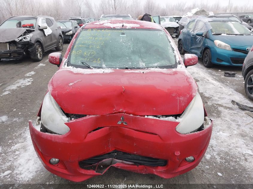 2014 Mitsubishi Mirage Es VIN: ML32A4HJXEH015482 Lot: 12460622