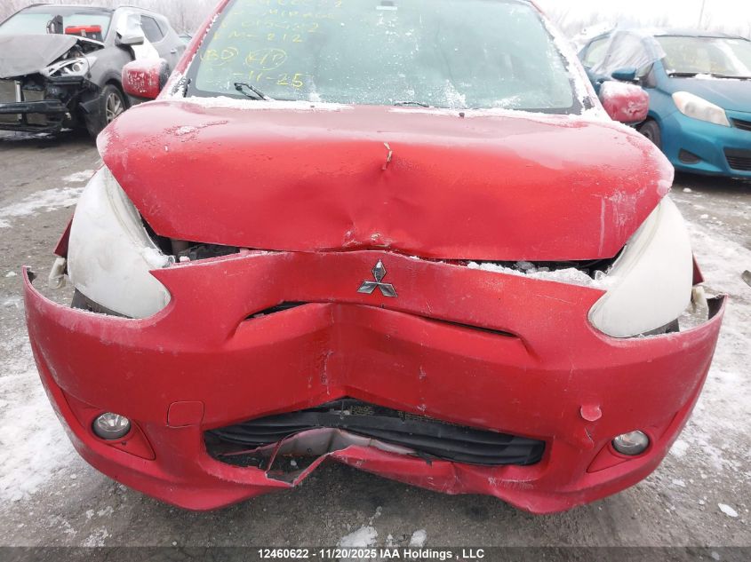 2014 Mitsubishi Mirage Es VIN: ML32A4HJXEH015482 Lot: 12460622