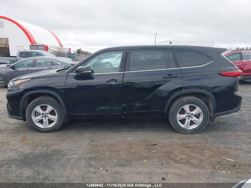 2021 Toyota Highlander L/Le VIN: 5TDBZRBHXMS124463 Lot: 12460642