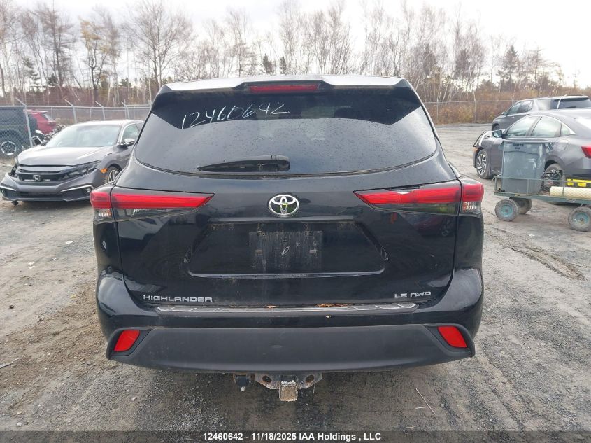 2021 Toyota Highlander L/Le VIN: 5TDBZRBHXMS124463 Lot: 12460642