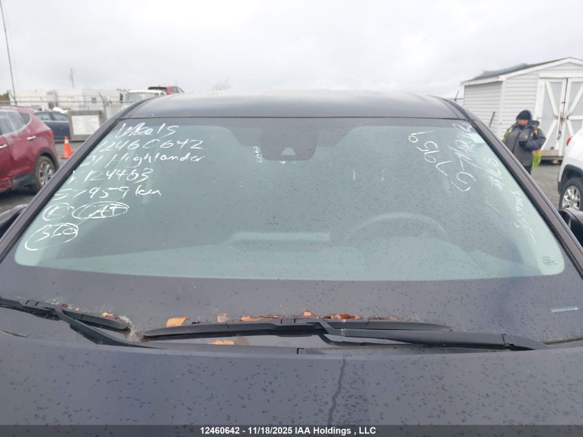 2021 Toyota Highlander L/Le VIN: 5TDBZRBHXMS124463 Lot: 12460642