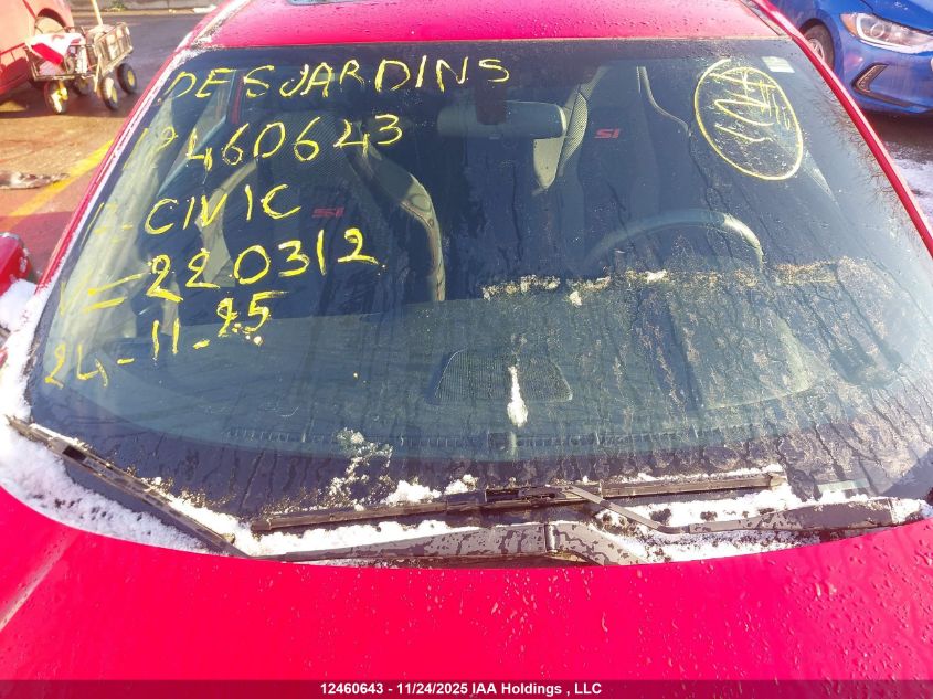 2017 Honda Civic Si Si VIN: 2HGFC3A52HH220312 Lot: 12460643