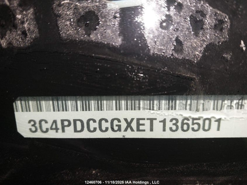 2014 Dodge Journey Sxt VIN: 3C4PDCCGXET136501 Lot: 12460706