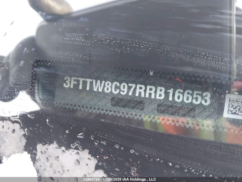 2024 Ford Maverick Xlt VIN: 3FTTW8C97RRB16653 Lot: 12460724