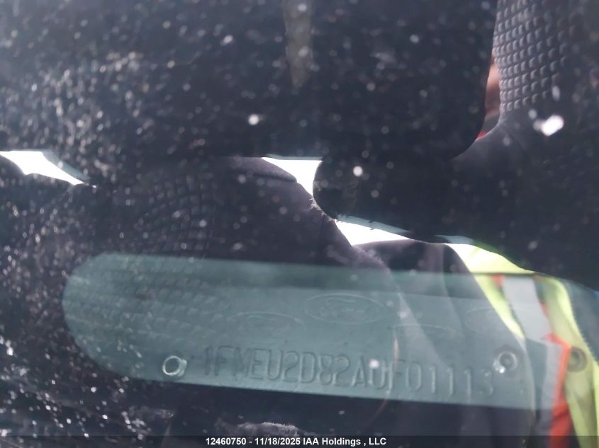 2010 Ford Explorer Sport Trac Limited VIN: 1FMEU2D82AUF01113 Lot: 12460750