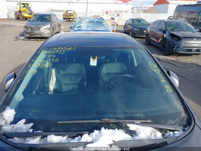 2013 Honda Civic Touring VIN: 2HGFB2F71DH000998 Lot: 12460755