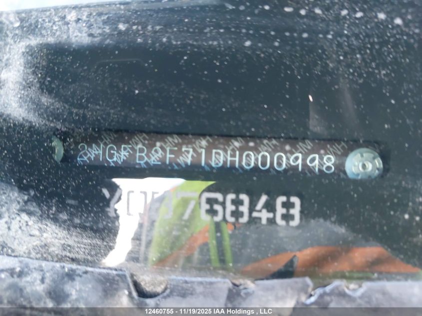 2013 Honda Civic Touring VIN: 2HGFB2F71DH000998 Lot: 12460755