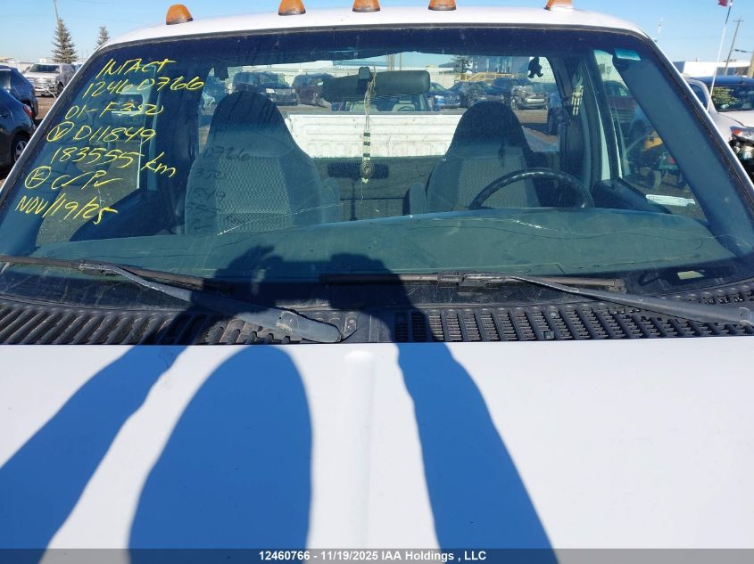 2001 Ford F350 Srw Super Duty VIN: 1FTSF30L51ED11849 Lot: 12460766