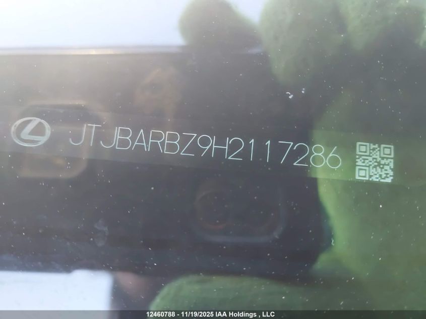 2017 Lexus Nx 200T 200T VIN: JTJBARBZ9H2117286 Lot: 12460788