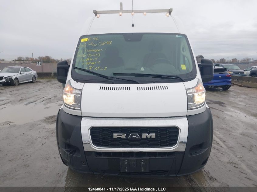 2021 Ram Promaster 3500 3500 High VIN: 3C6MRVHGXME558013 Lot: 12460841