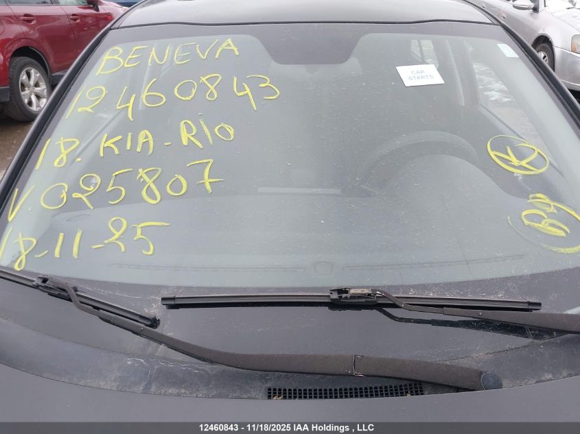 2018 Kia Rio Ex/Ex Sport/Ex Tech Navi VIN: 3KPA35AB2JE025807 Lot: 12460843