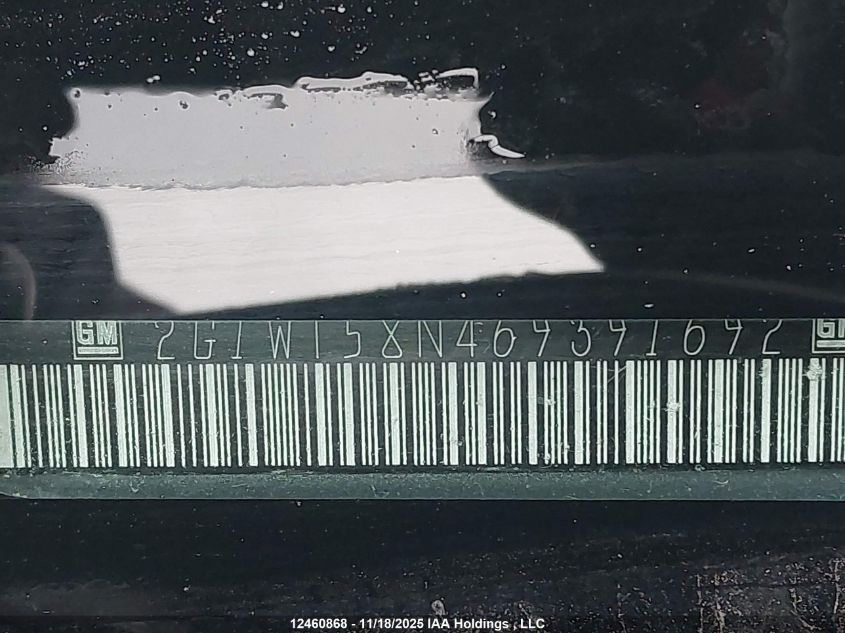 2006 Chevrolet Impala Lt VIN: 2G1WT58N469391692 Lot: 12460868