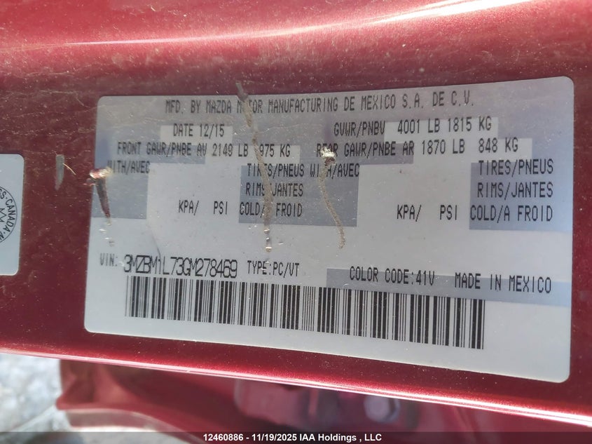 3MZBM1L73GM278469 2016 MAZDA 3 photo no. 9