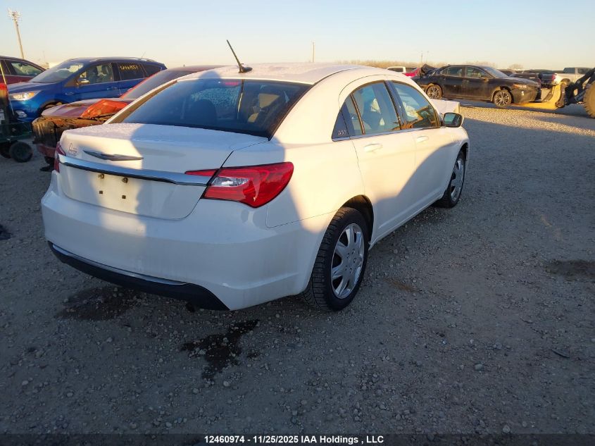 2012 Chrysler 200 Lx VIN: 1C3CCBABXCN192250 Lot: 12460974