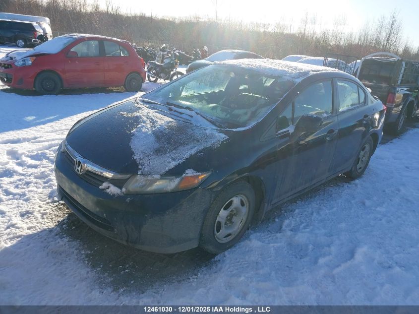 2012 Honda Civic Lx VIN: 2HGFB2E4XCH004229 Lot: 12461030