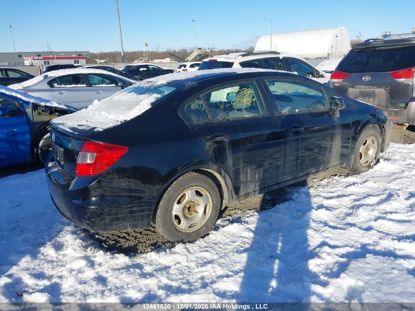 2012 Honda Civic Lx VIN: 2HGFB2E4XCH004229 Lot: 12461030
