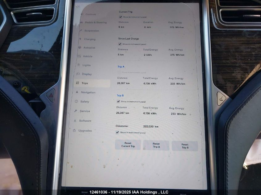 2016 Tesla Model S VIN: 5YJSA1E2XGF127002 Lot: 12461036