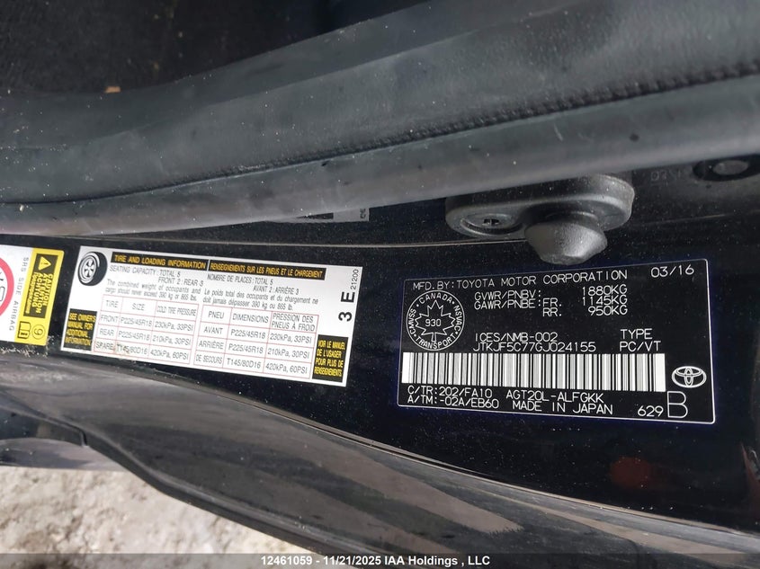 JTKJF5C77GJ024155 2016 TOYOTA  photo no. 18