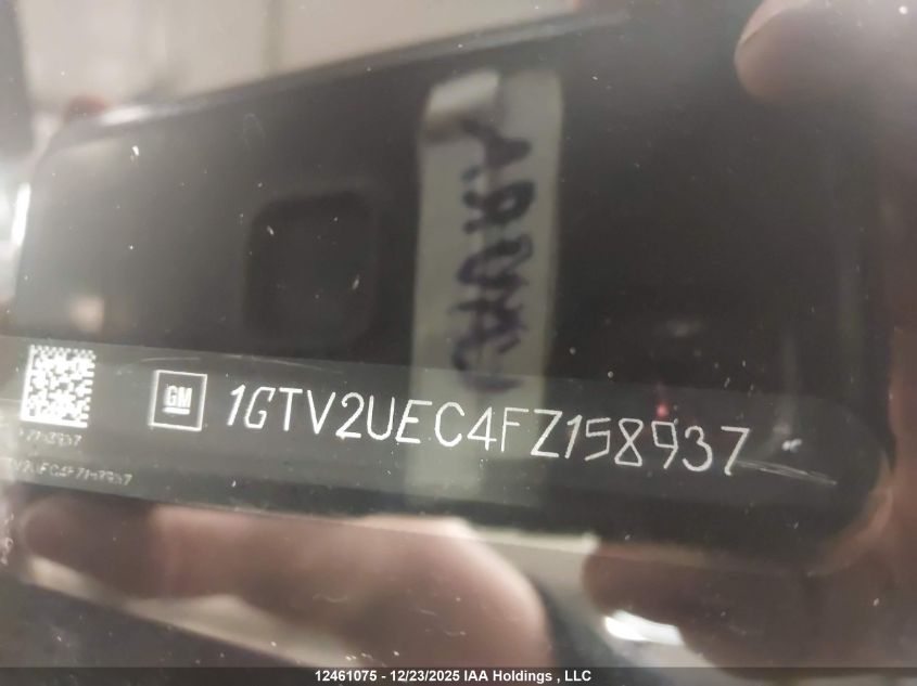 2015 GMC Sierra 1500 Sle VIN: 1GTV2UEC4FZ158937 Lot: 12461075