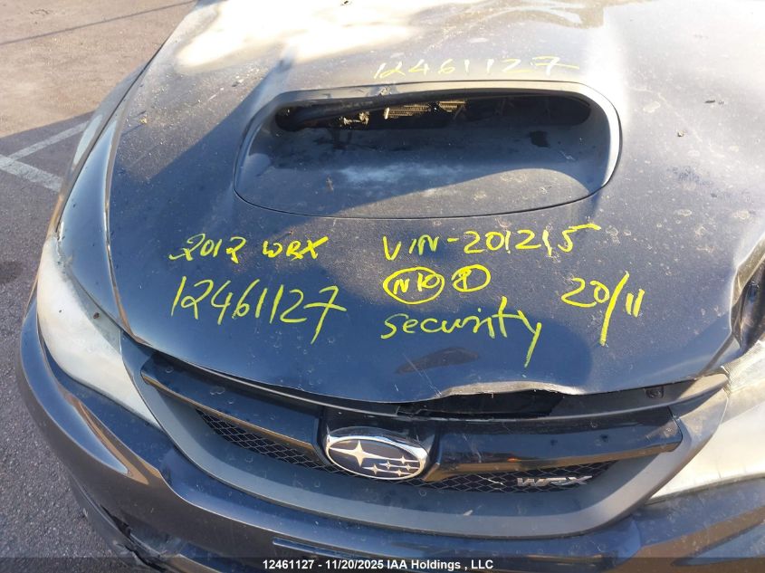 2012 Subaru Wrx Limited VIN: JF1GR7E60CG201215 Lot: 12461127