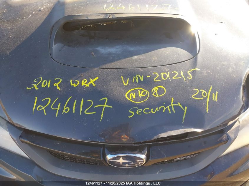 2012 Subaru Wrx Limited VIN: JF1GR7E60CG201215 Lot: 12461127