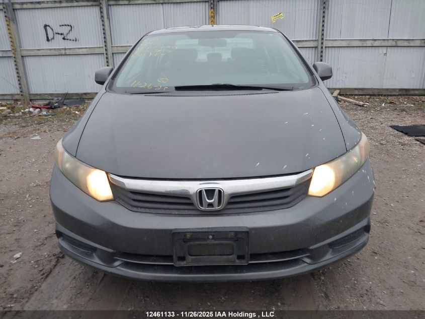 2012 Honda Civic Ex 4Dr VIN: 2HGFB2F54CH002774 Lot: 12461133
