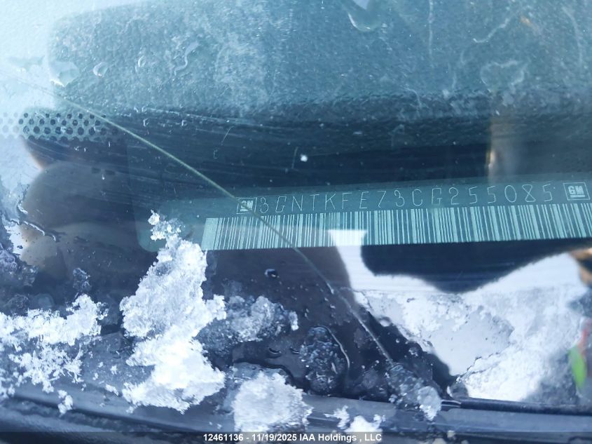 2012 Chevrolet Avalanche 1500 Lt VIN: 3GNTKFE73CG255085 Lot: 12461136