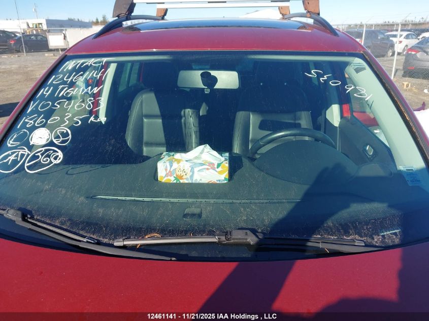 2014 Volkswagen Tiguan Comfortline/Highline/Trendline VIN: WVGJV3AXXEW054683 Lot: 12461141