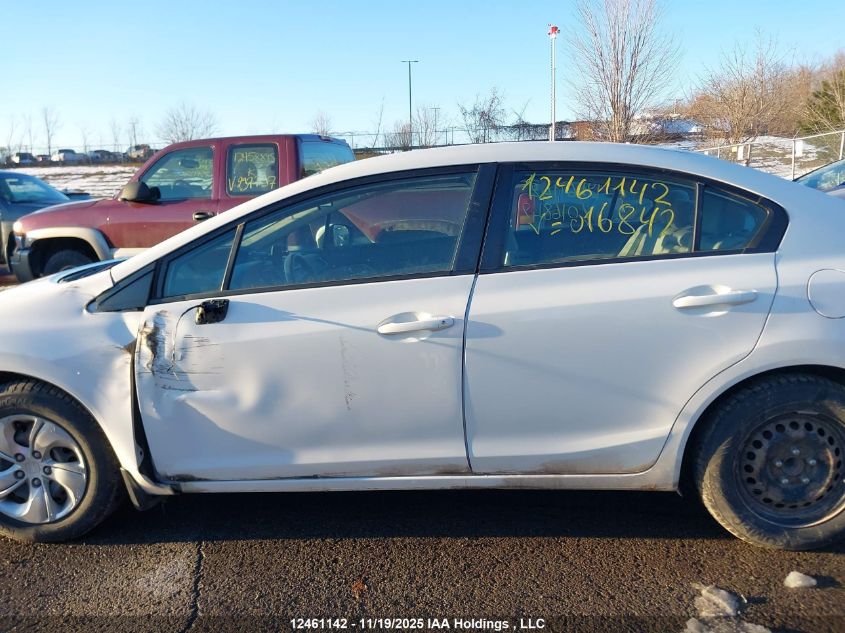 2015 Honda Civic Lx VIN: 2HGFB2F45FH016842 Lot: 12461142