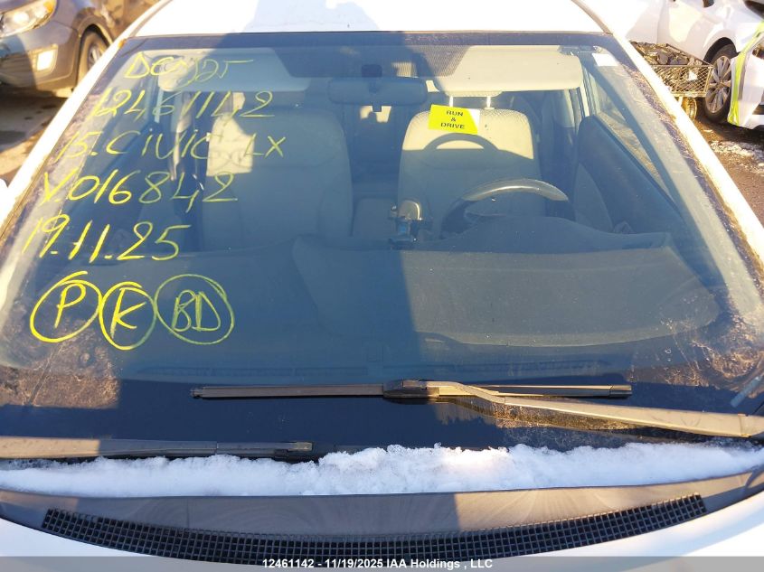 2015 Honda Civic Lx VIN: 2HGFB2F45FH016842 Lot: 12461142