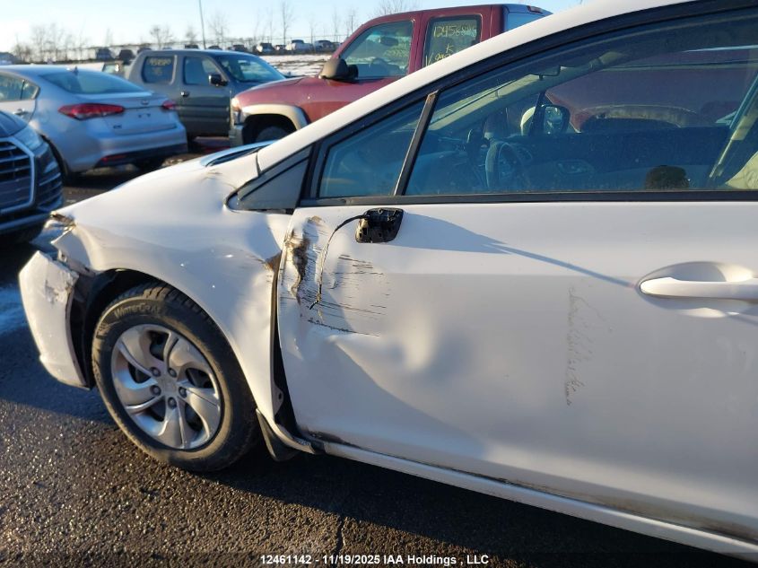 2015 Honda Civic Lx VIN: 2HGFB2F45FH016842 Lot: 12461142