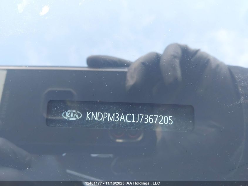 2018 Kia Sportage Lx VIN: KNDPM3AC1J7367205 Lot: 12461177