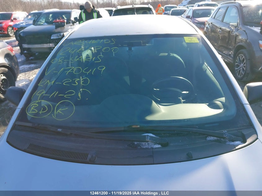 2008 Toyota Yaris VIN: JTDKT923485170419 Lot: 12461200