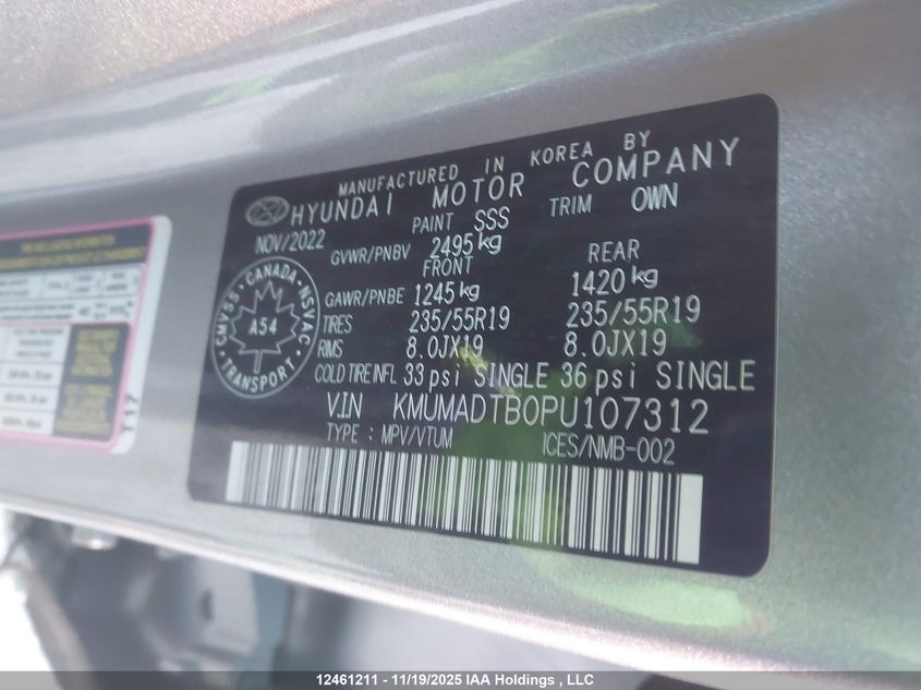 2023 Genesis Gv70 Select/Advanced/Sport Prestige VIN: KMUMADTB0PU107312 Lot: 12461211