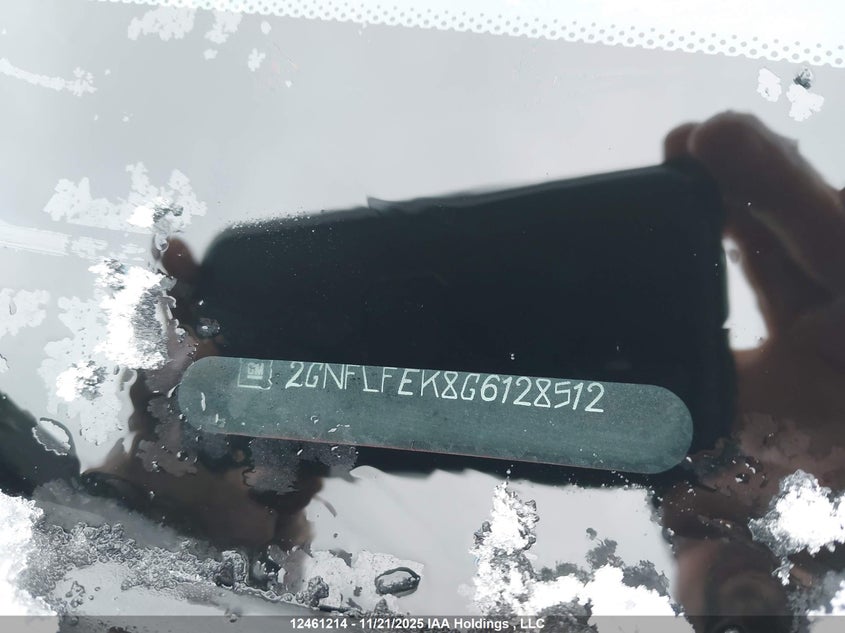 2016 Chevrolet Equinox 1Lt VIN: 2GNFLFEK8G6128512 Lot: 12461214