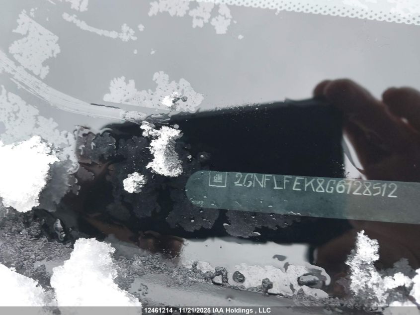 2016 Chevrolet Equinox 1Lt VIN: 2GNFLFEK8G6128512 Lot: 12461214