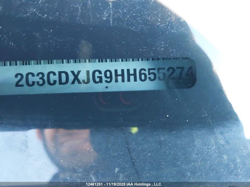 2017 Dodge Charger Sxt VIN: 2C3CDXJG9HH655274 Lot: 12461251