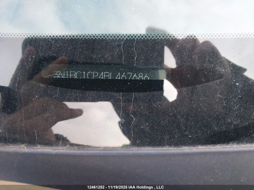 2011 Nissan Versa S/Sl VIN: 3N1BC1CP4BL467686 Lot: 12461252